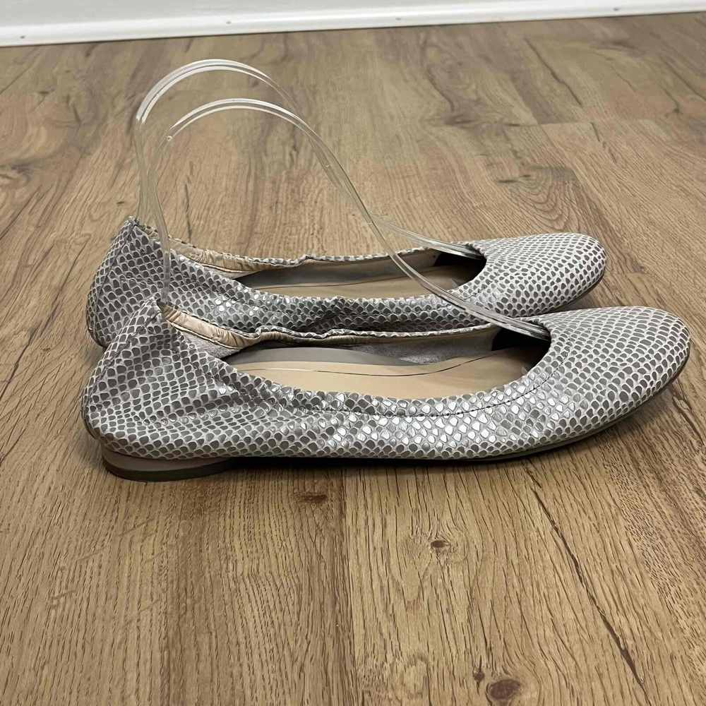 Vionic Alexa Lizard Gray Snake Print Round Toe Ballet Flats Shoes Size US 9.5 - Picture 2 of 16